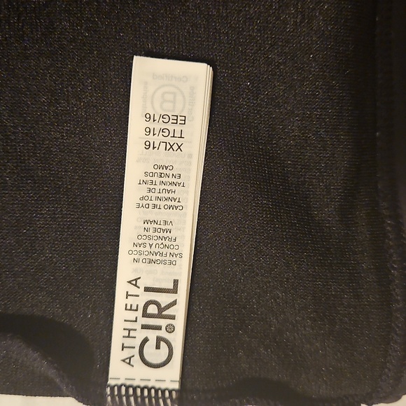 Athleta Girl Camo Tankini Reversible Bikini - Picture 5 of 6